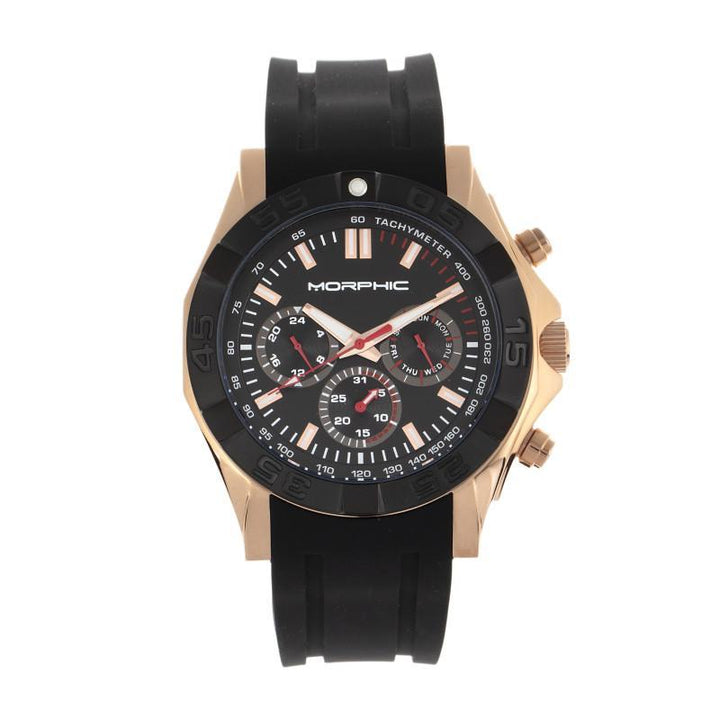Morphic M75 Series Tachymeter Strap Watch w/Day/Date