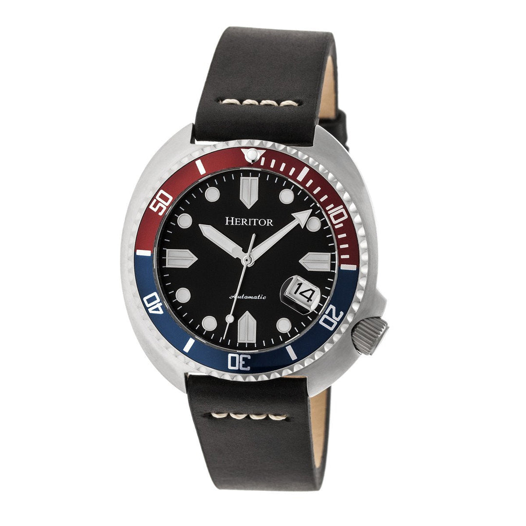 Heritor Automatic Morrison Leather-Band Watch w/Date