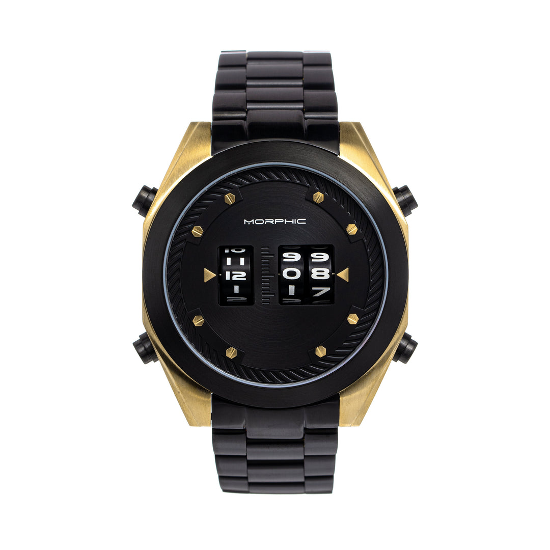 Morphic M76 Series Drum-Roll Strap Watch