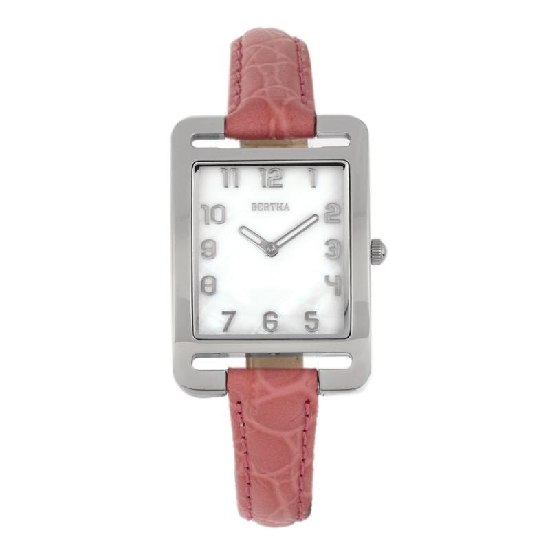 Bertha Marisol Swiss MOP Leather-Band Watch - Ruumur