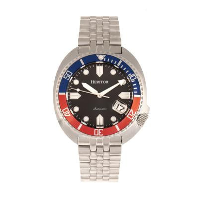 Heritor Automatic Morrison Leather-Band Watch w/Date