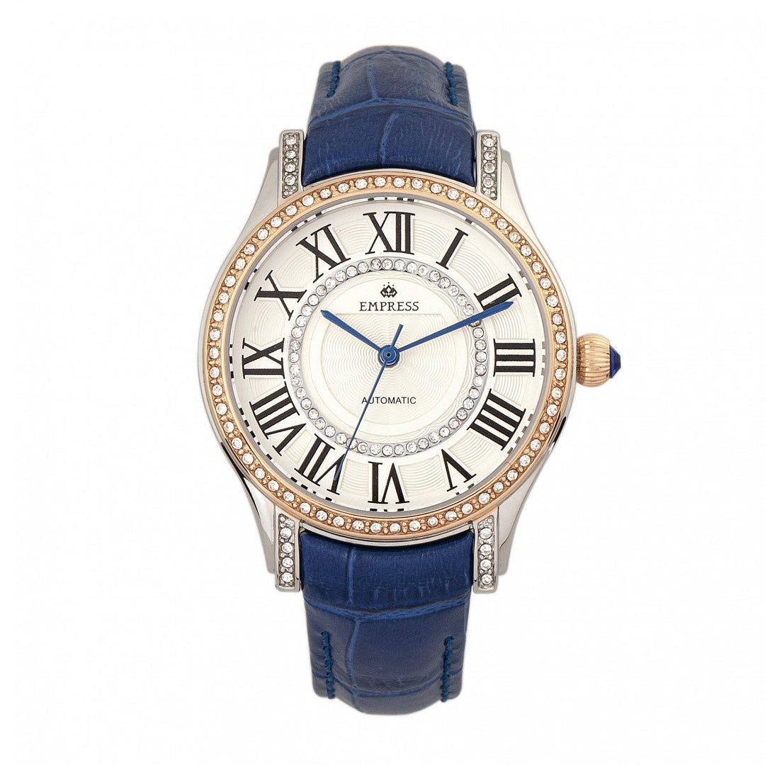 Empress Xenia Automatic Leather-Band Watch