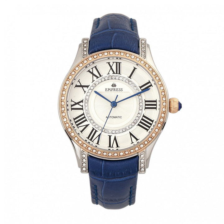 Empress Xenia Automatic Leather-Band Watch