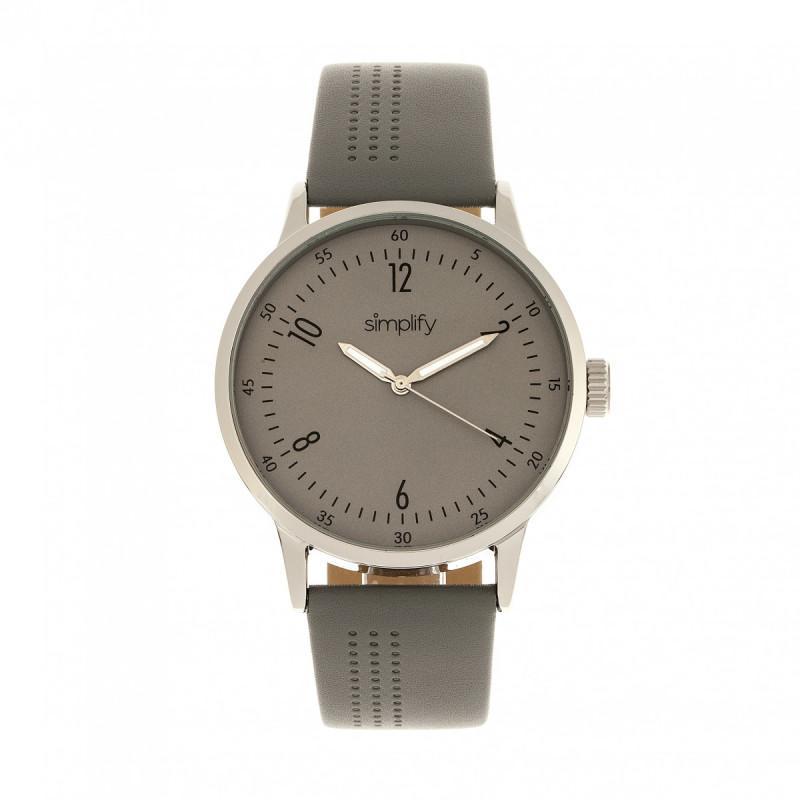 Simplify The 5700 Leather-Band Watch