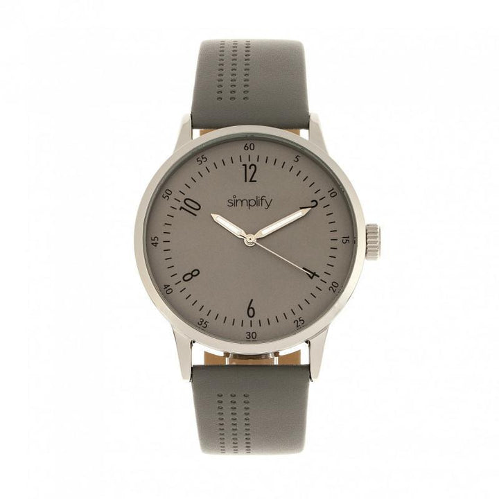 Simplify The 5700 Leather-Band Watch