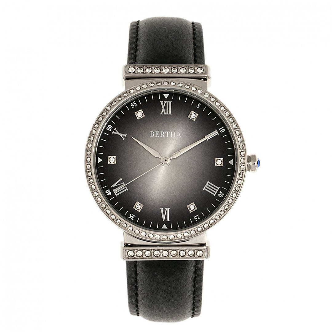 Bertha Allison Leather-Band Watch