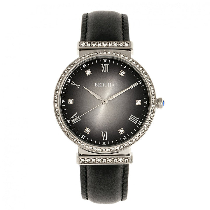 Bertha Allison Leather-Band Watch