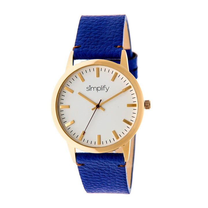 Simplify The 2800 Leather-Band Watch