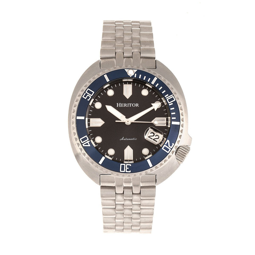 Heritor Automatic Morrison Leather-Band Watch w/Date