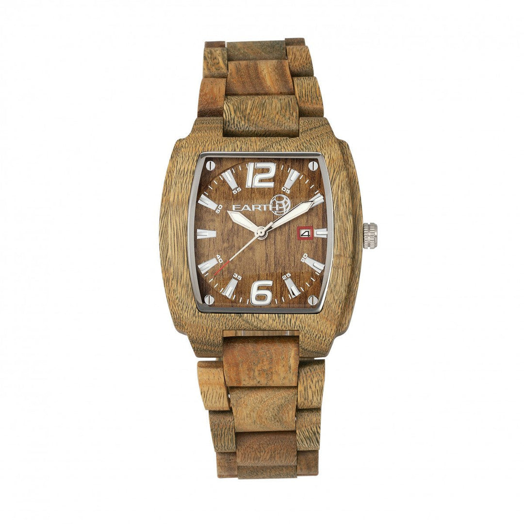 Earth Wood Sagano Bracelet Watch w/Date