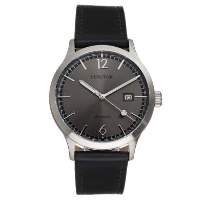 Heritor Automatic Becker Leather-Band Watch w/Date