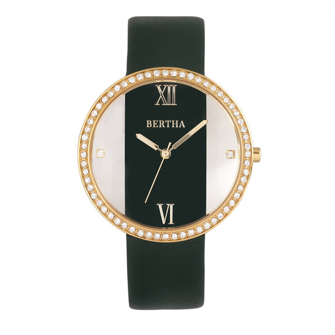 Bertha Ingrid Leather-Band Watch