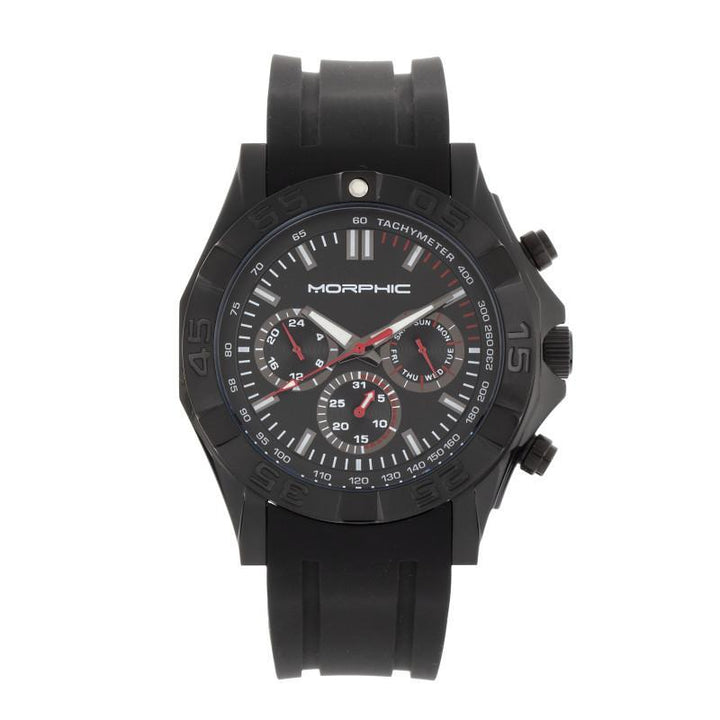Morphic M75 Series Tachymeter Strap Watch w/Day/Date