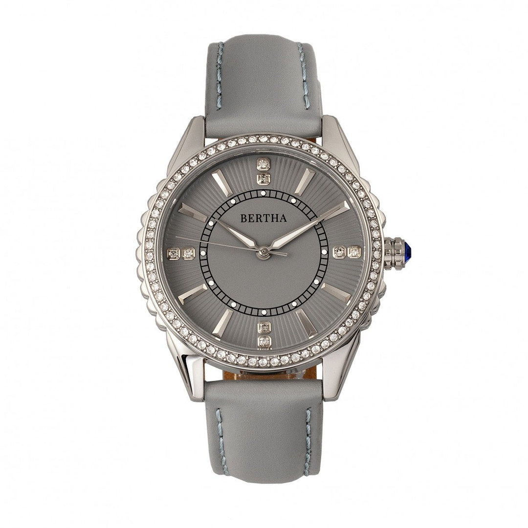 Bertha Clara Leather-Band Watch