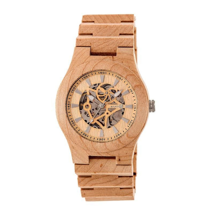 Earth Wood Gobi Automatic Skeleton Bracelet Watch