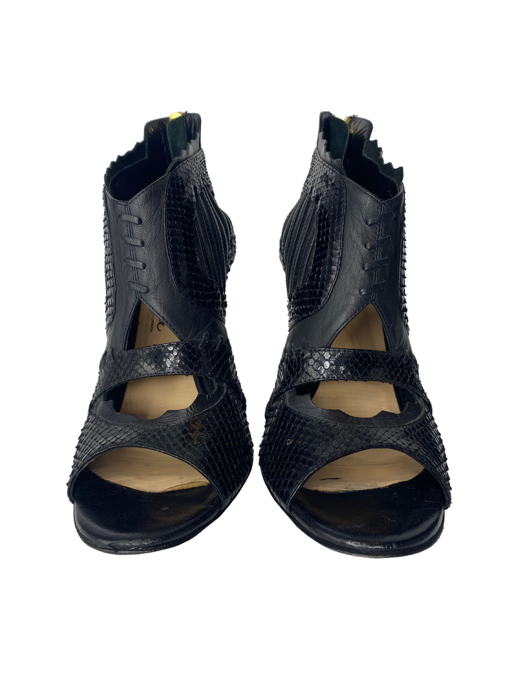 Mechante of London Cage Python Sandals |US10|IT40|