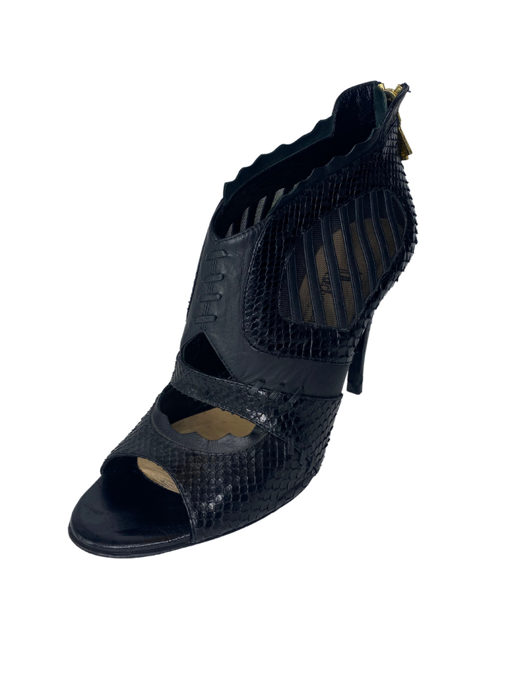 Mechante of London Cage Python Sandals |US10|IT40|