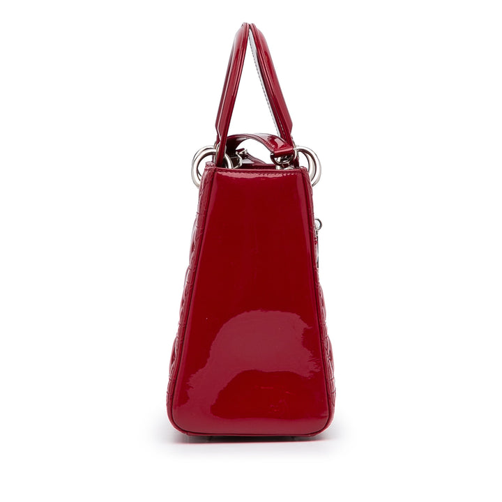 Top quality Dior Lady Top quality Dior Medium Red Patent Leather