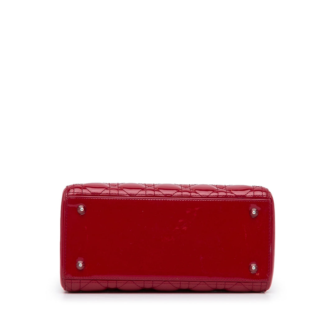 Top quality Dior Lady Top quality Dior Medium Red Patent Leather