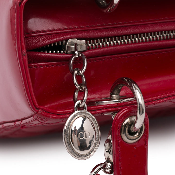 Top quality Dior Lady Top quality Dior Medium Red Patent Leather