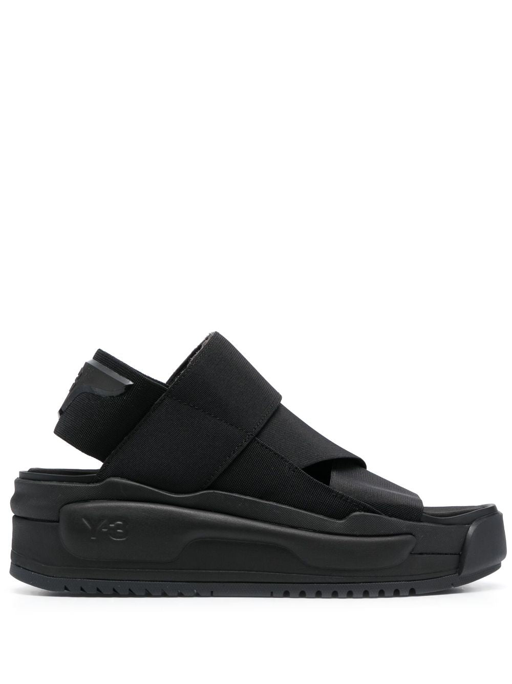 Y-3 RIVALRY ELASTICATED-STRAP SANDALS