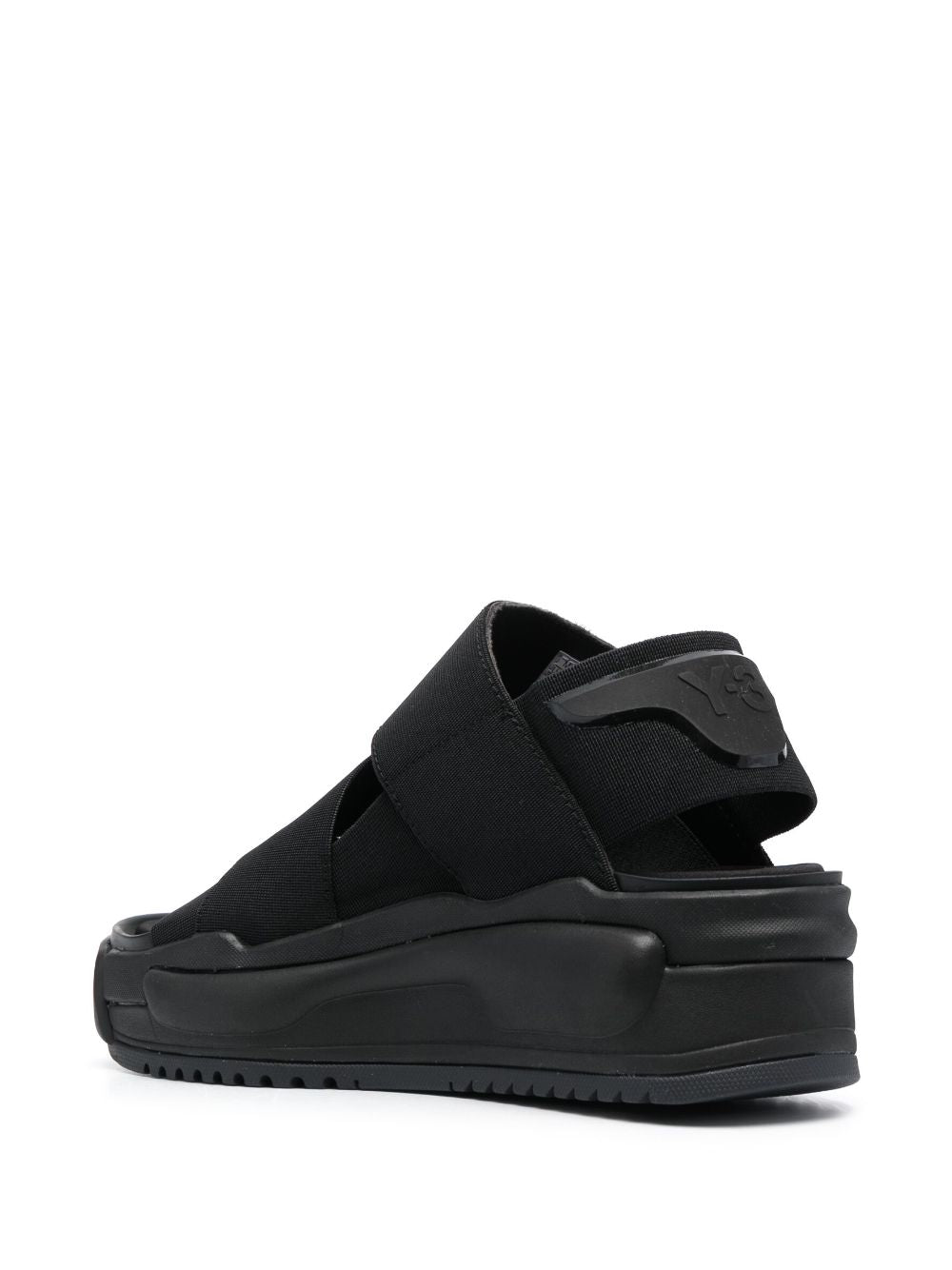 Y-3 RIVALRY ELASTICATED-STRAP SANDALS