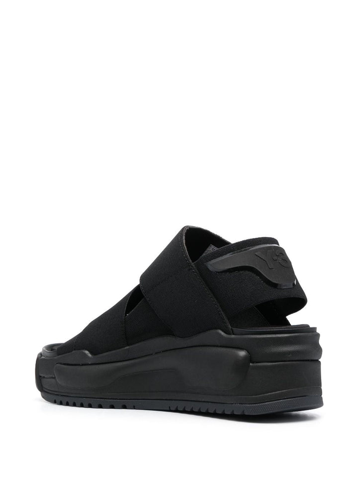 Y-3 RIVALRY ELASTICATED-STRAP SANDALS