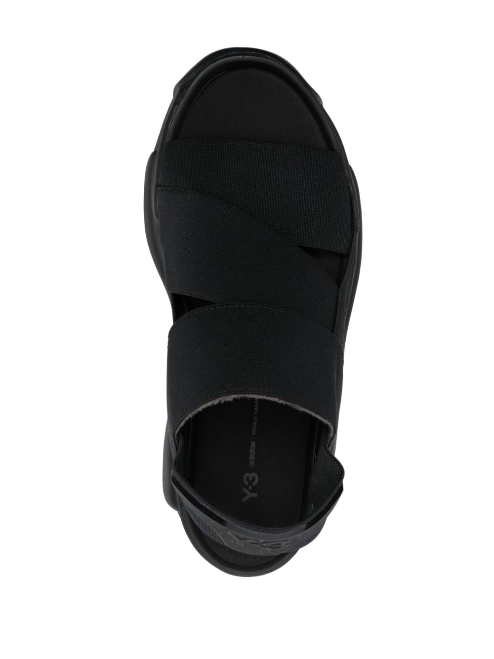 Y-3 RIVALRY ELASTICATED-STRAP SANDALS