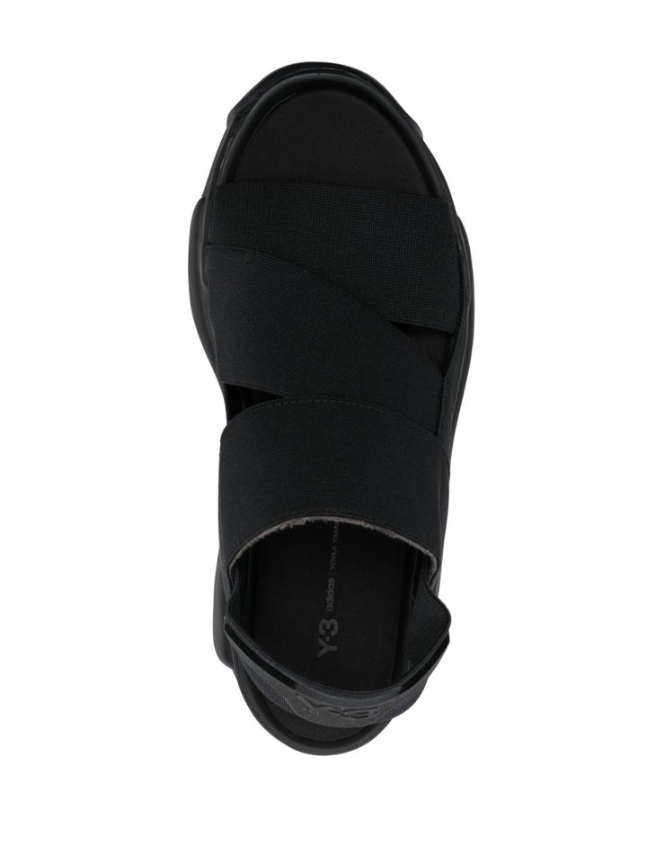 Y-3 RIVALRY ELASTICATED-STRAP SANDALS
