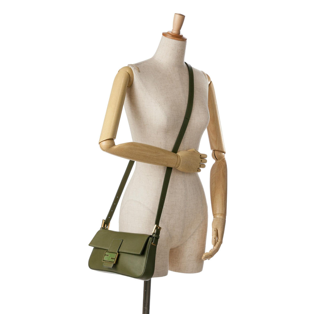 Fendi Leather Baguette Crossbody