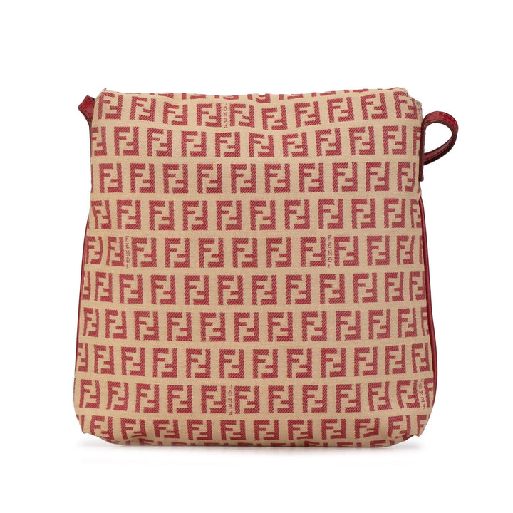 Fendi Zucchino Canvas Flap Crossbody