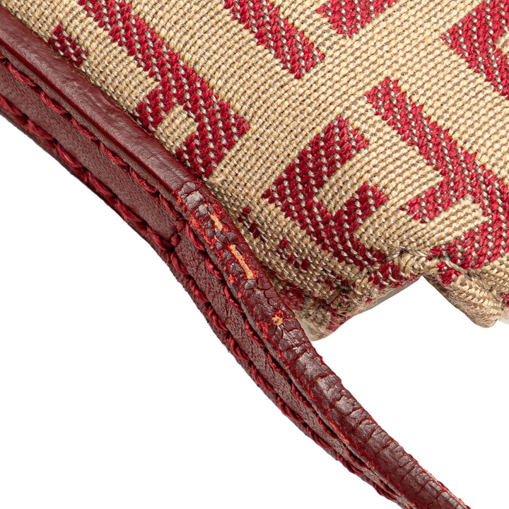 Fendi Zucchino Canvas Flap Crossbody