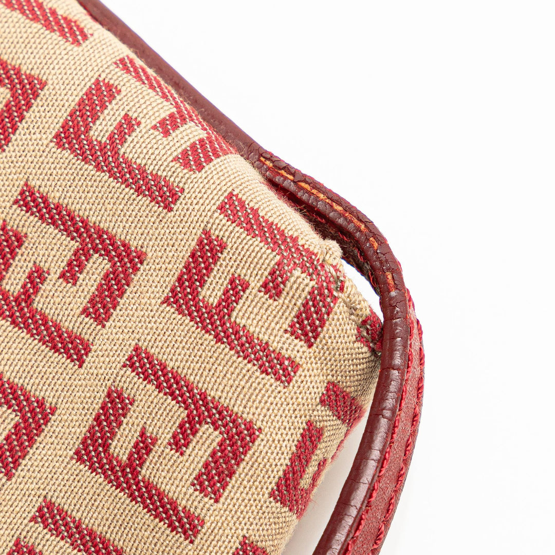 Fendi Zucchino Canvas Flap Crossbody