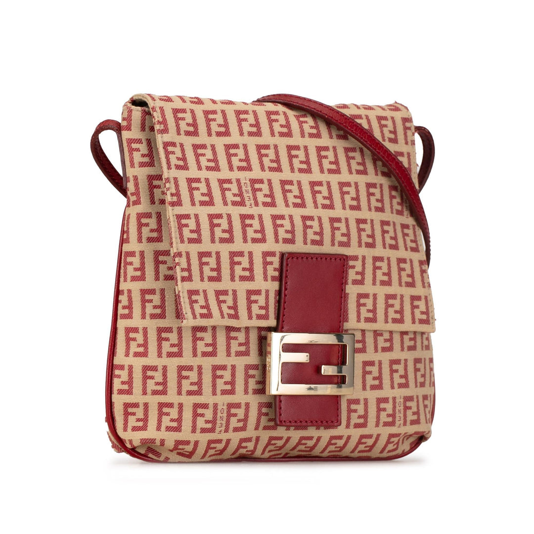 Fendi Zucchino Canvas Flap Crossbody