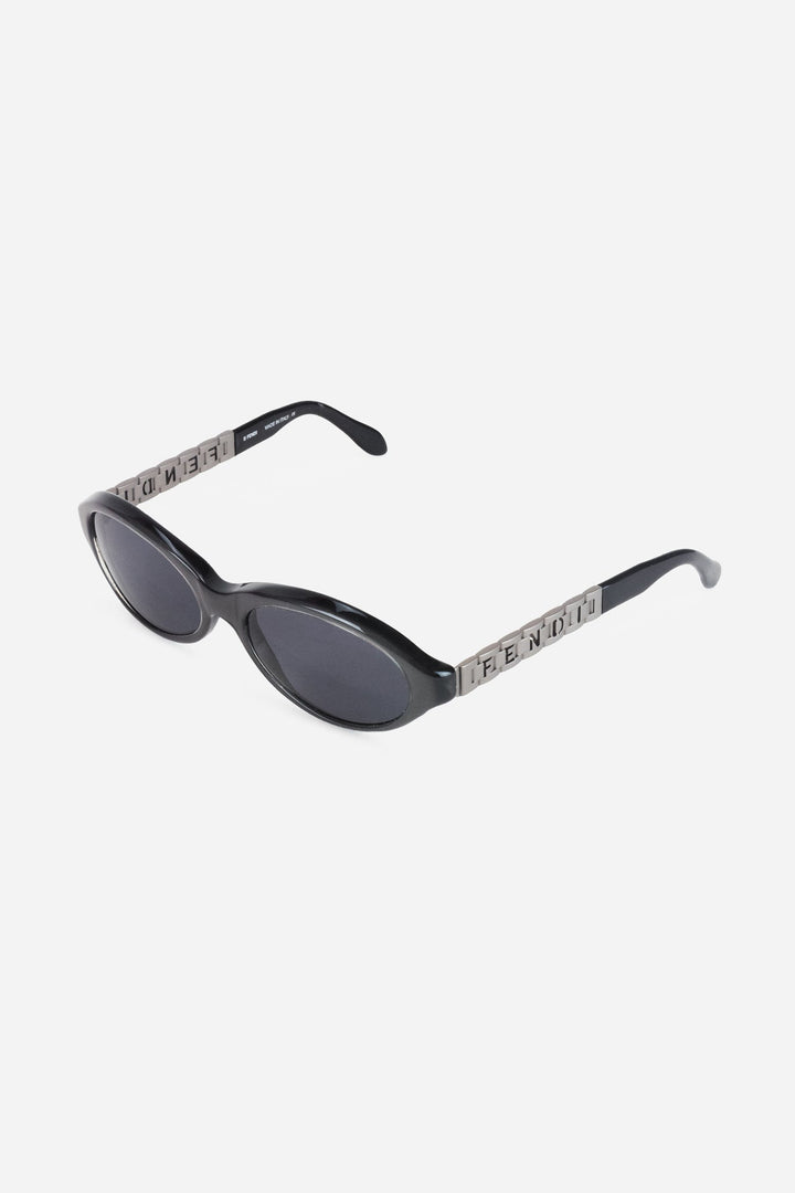 Small Round Frame Watch Detail Sunglasses
