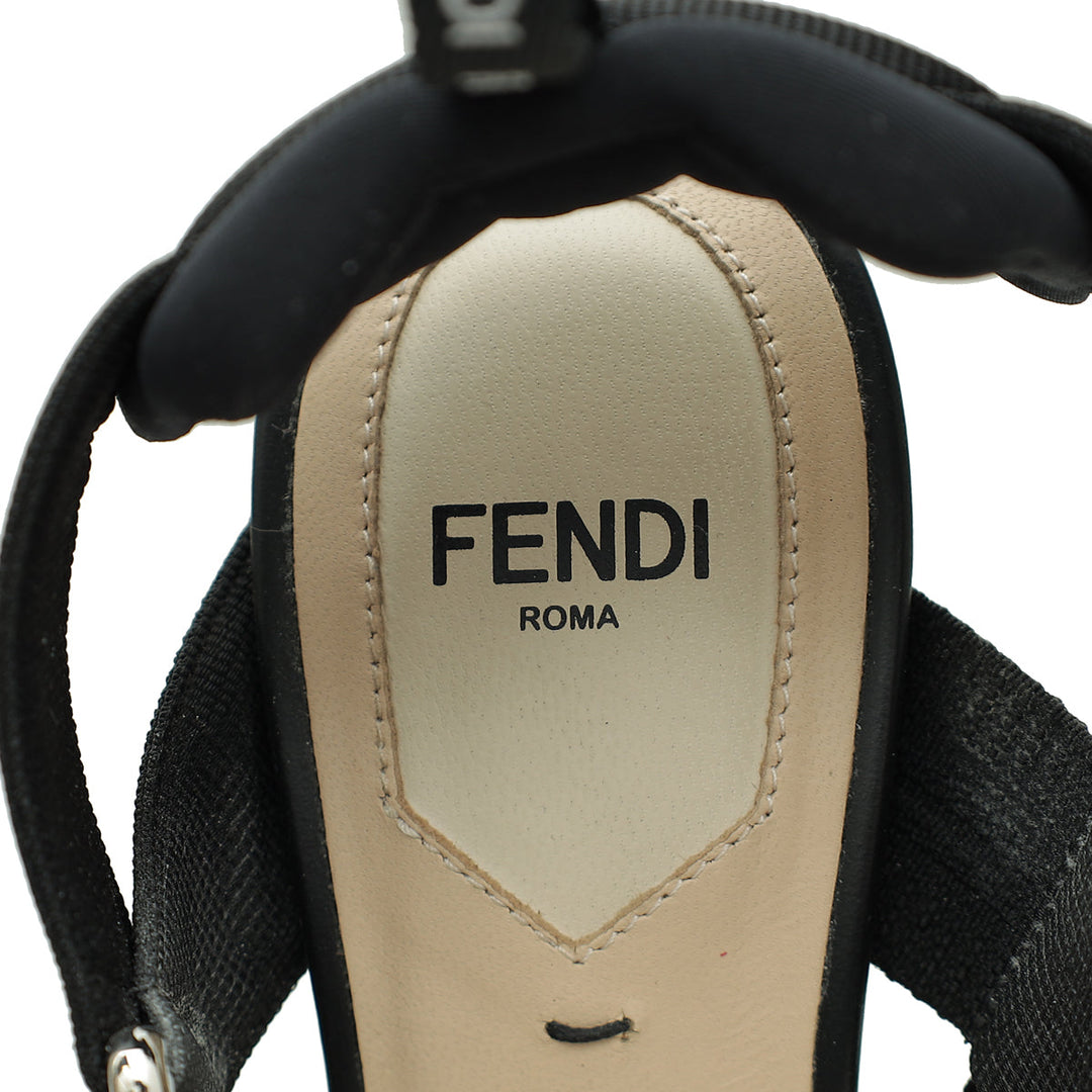 Fendi Black Perforated Colibri Pumps 35