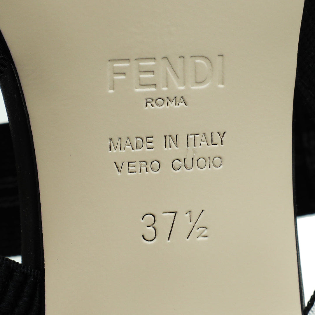 Fendi Bicolor Colibri Slingback 37.5
