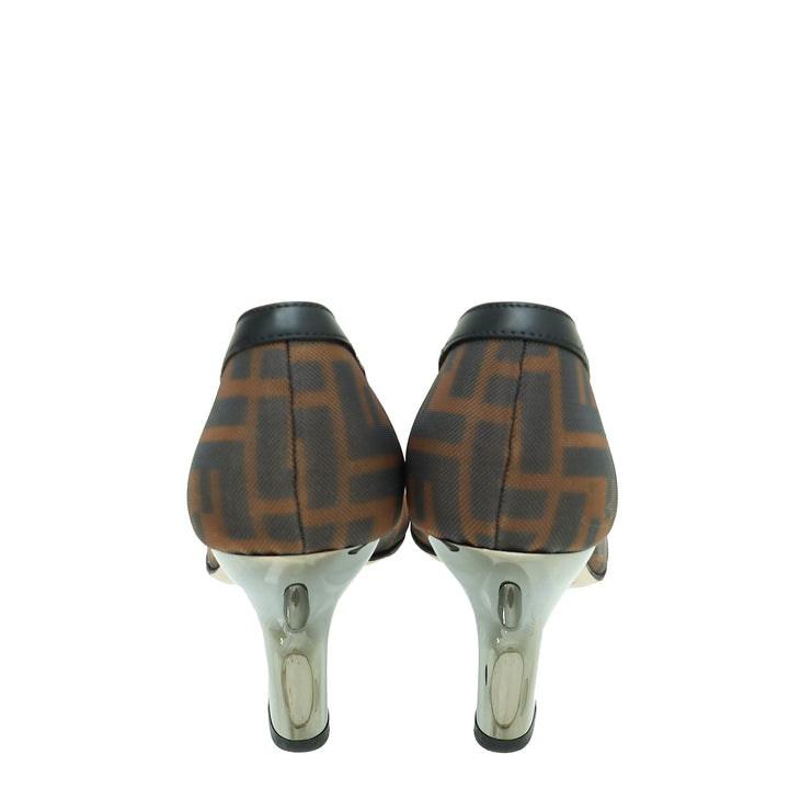 Fendi Bicolor Colibri Mesh Pumps 38