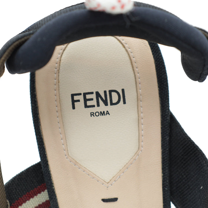 Fendi Bicoloe FF Mesh Colibri Slingback Pump 39