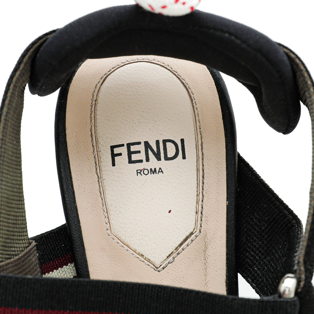 Fendi Colibri Mesh Slingback Pump 36