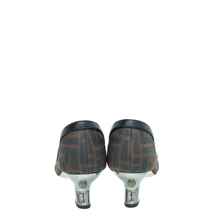 Fendi Bicolor Mesh Colibri Pumps 37