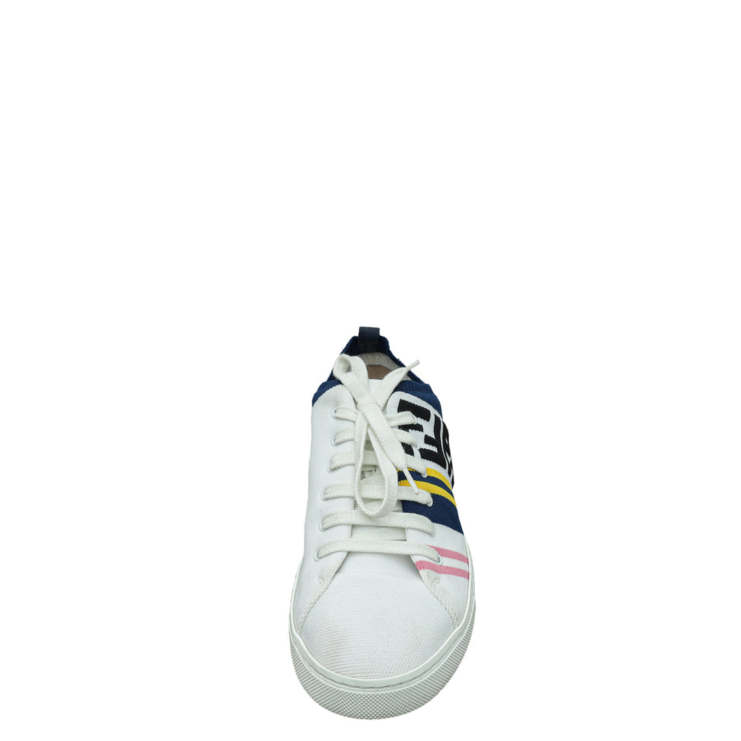 Fendi Multicolor Logo Stretch Knit Sneaker 5