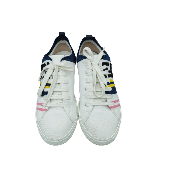 Fendi Multicolor Logo Stretch Knit Sneaker 5
