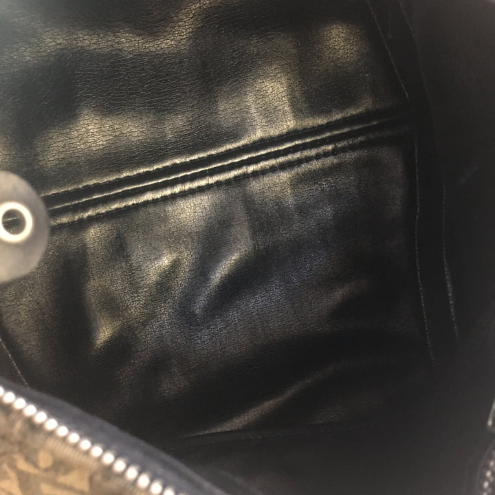 CHRISTIAN Top quality Dior Bowling Handbag in Blue Fabric