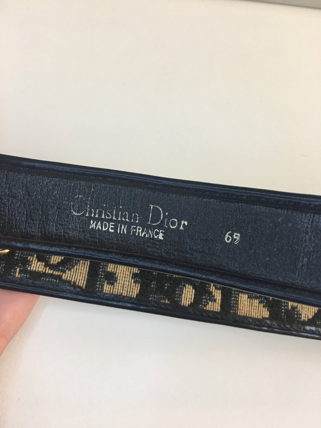 CHRISTIAN Top quality Dior Belt in Blue Fabric