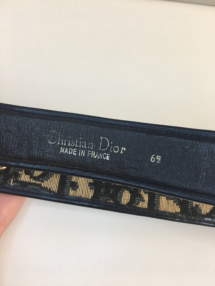 CHRISTIAN Top quality Dior Belt in Blue Fabric