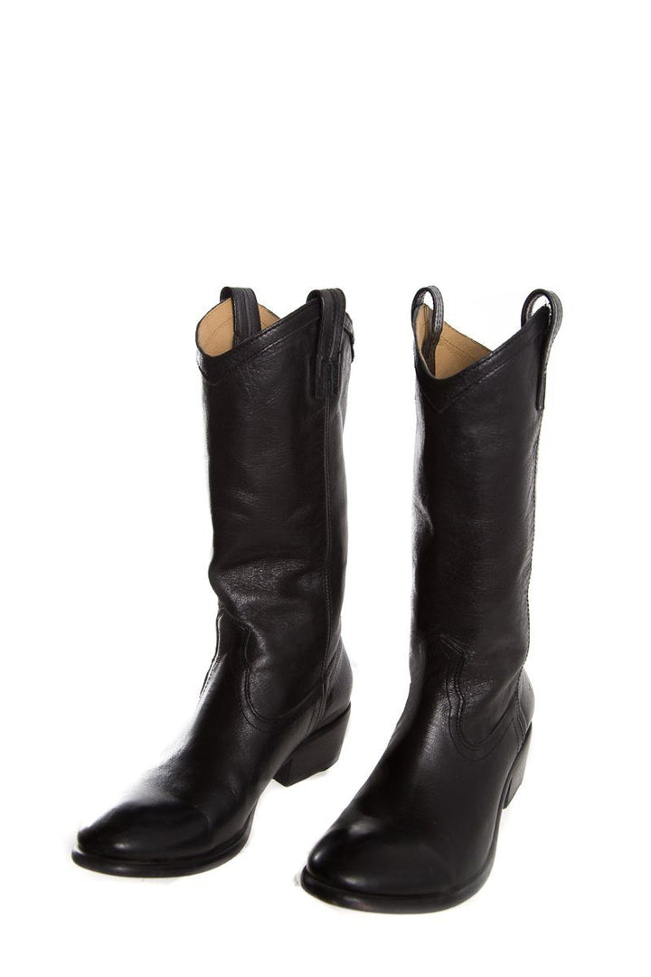 Frye Black Leather Boots SZ 9