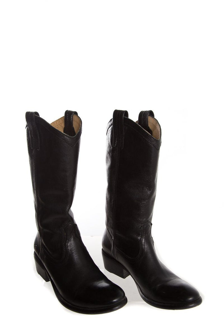 Frye Black Leather Boots SZ 9