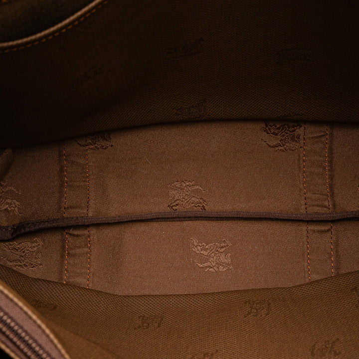 BURBERRY Haymarket Check Canvas Tote Tote Bag
