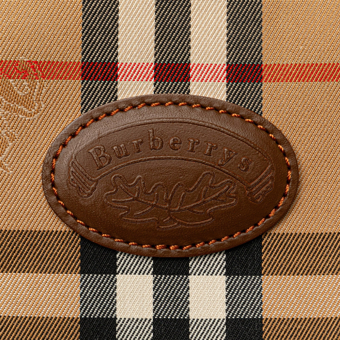 BURBERRY Haymarket Check Canvas Tote Tote Bag